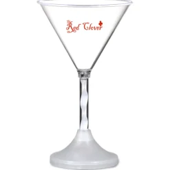Martini Glass with Light-Up Spiral Stem - 6 oz. - 24 hr