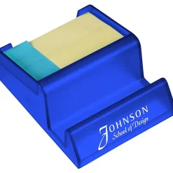 Media Stand with Adhesive Notes - Translucent