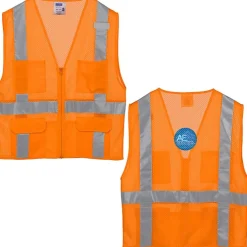 Mesh Six-Pocket Zippered Vest
