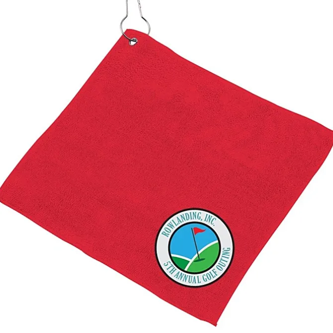 Microfiber Golf Towel - 12 inches x 12 inches - Full Color
