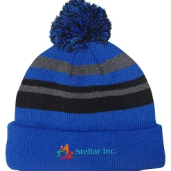 Microfleece Lined Pom Pom Beanie - 24 hr