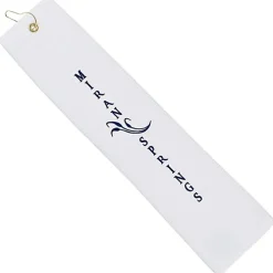 Midweight TriFold Golf Towel - White