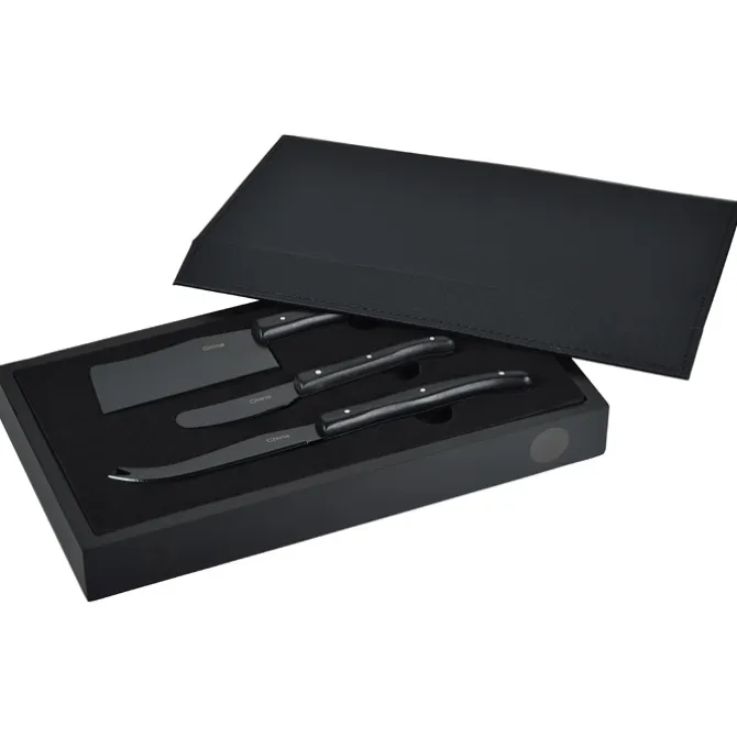 Modena Black Cheese & Serving Set