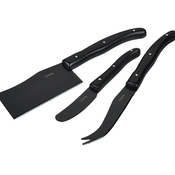 Modena Black Cheese & Serving Set