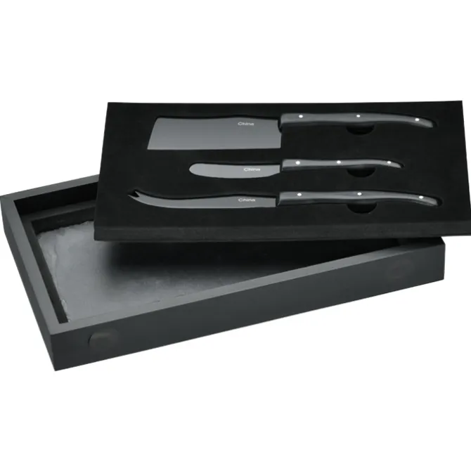 Modena Black Cheese & Serving Set