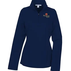 Molecule Mesh 1/2-Zip Pullover - Ladies' - Embroidered