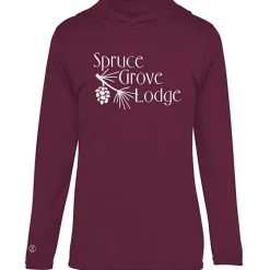 Momentum Solid Long-Sleeve Hooded T-Shirt