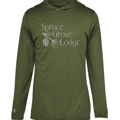 Momentum Solid Long-Sleeve Hooded T-Shirt