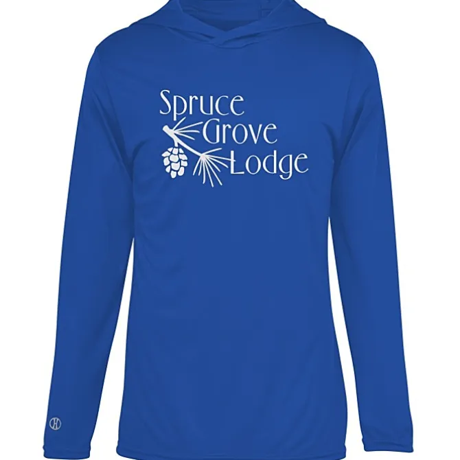 Momentum Solid Long-Sleeve Hooded T-Shirt