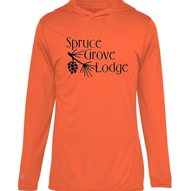 Momentum Solid Long-Sleeve Hooded T-Shirt