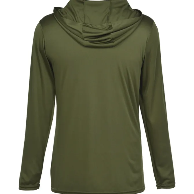 Momentum Solid Long-Sleeve Hooded T-Shirt