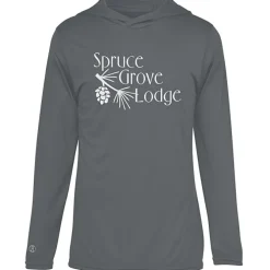 Momentum Solid Long-Sleeve Hooded T-Shirt
