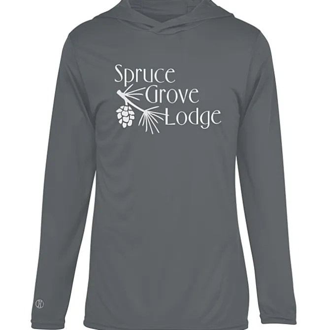 Momentum Solid Long-Sleeve Hooded T-Shirt