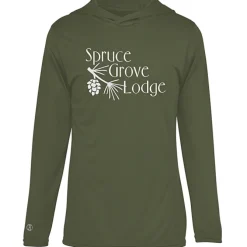 Momentum Solid Long-Sleeve Hooded T-Shirt