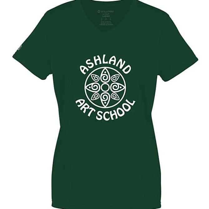 Momentum Solid V-Neck T-Shirt - Ladies' - Screen