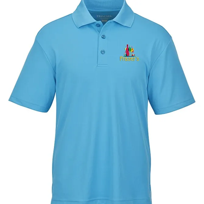 Moreno Textured Micro Polo - Men's - Embroidered