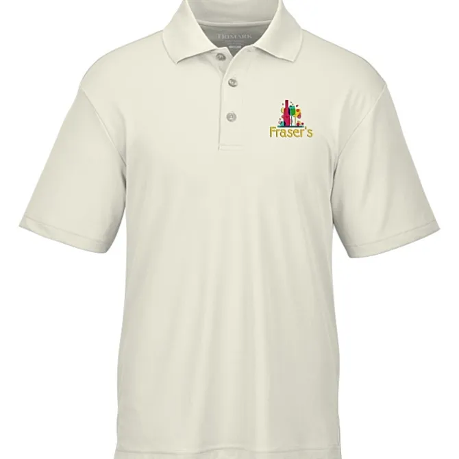 Moreno Textured Micro Polo - Men's - Embroidered