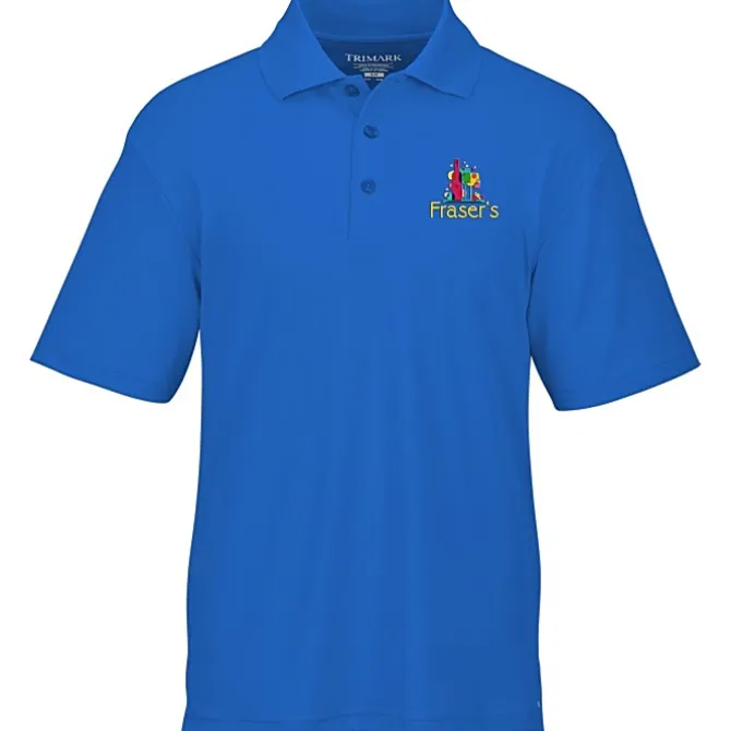 Moreno Textured Micro Polo - Men's - Embroidered