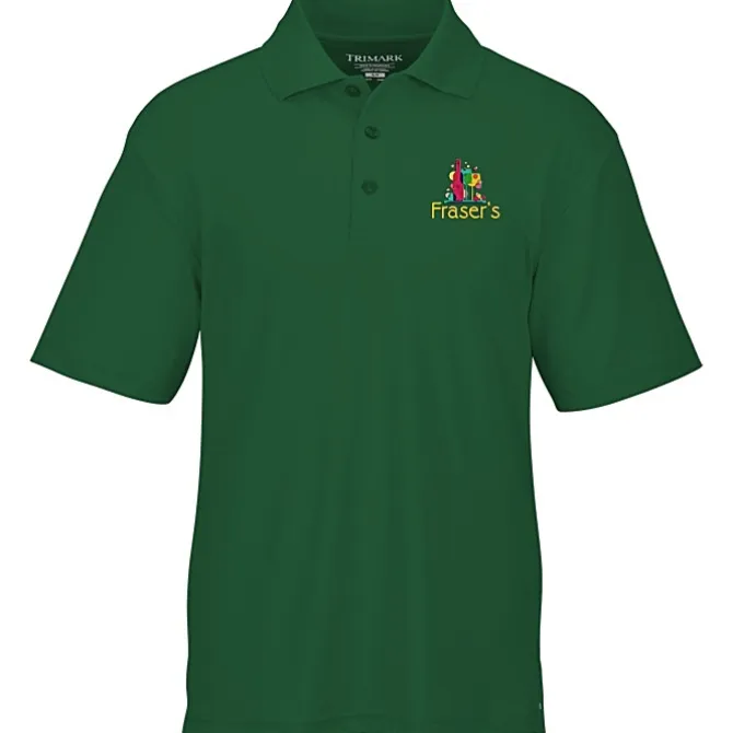 Moreno Textured Micro Polo - Men's - Embroidered