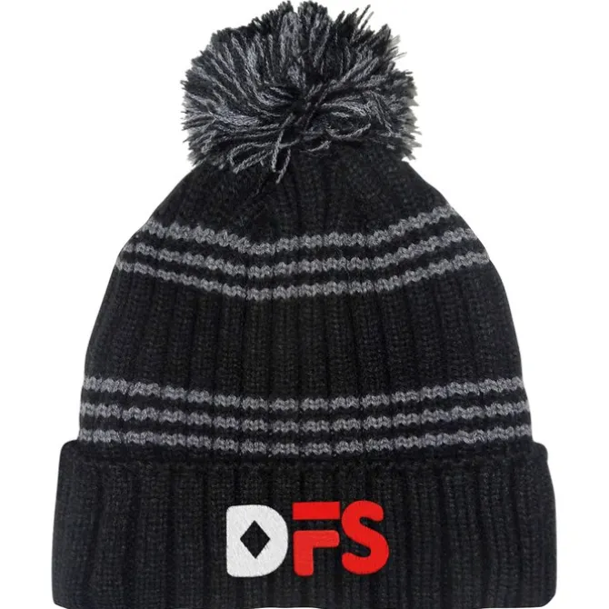 Multi-Stripe Rib Knit Beanie - 24 hr