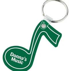 Music Note Soft Keychain - Opaque