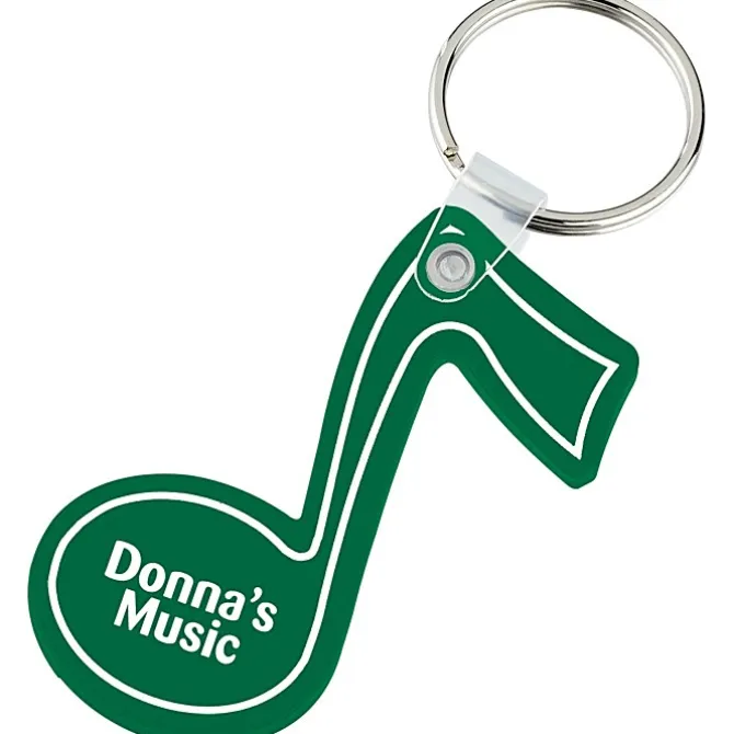 Music Note Soft Keychain - Opaque