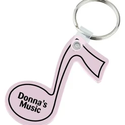 Music Note Soft Keychain - Opaque