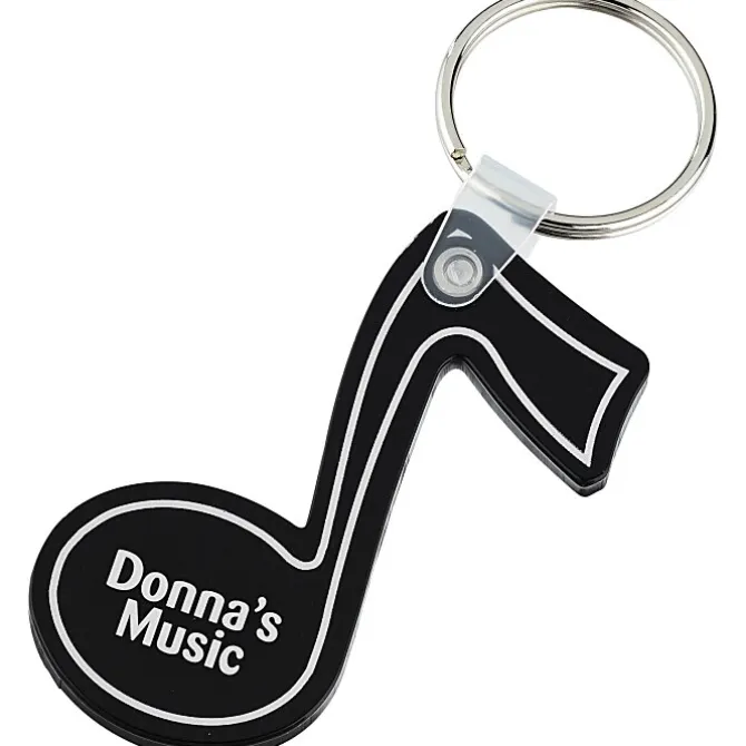 Music Note Soft Keychain - Opaque