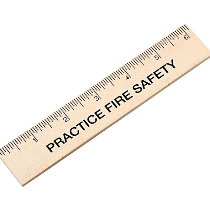 Natural Finish Ruler - 6 inches