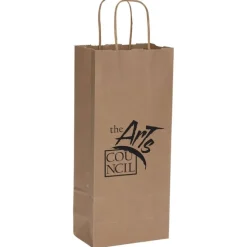Natural Kraft Shopping Bag - 13 inches x 5 1/2 inches