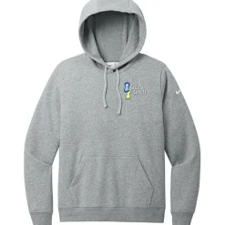 Nike Club Fleece Sleeve Swoosh Pullover Hoodie - Ladies' - Embroidered