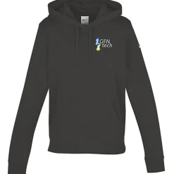 Nike Club Fleece Sleeve Swoosh Pullover Hoodie - Ladies' - Embroidered