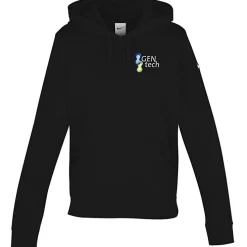 Nike Club Fleece Sleeve Swoosh Pullover Hoodie - Ladies' - Embroidered