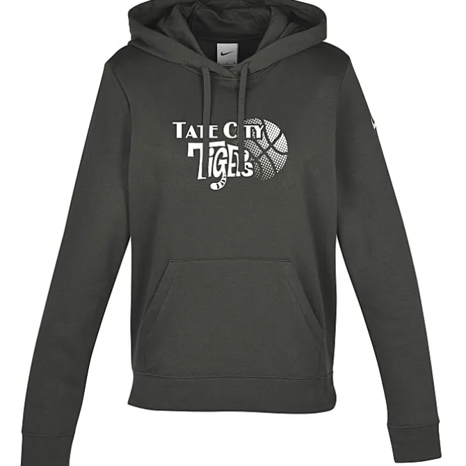 Nike Club Fleece Sleeve Swoosh Pullover Hoodie - Ladies' - Screen