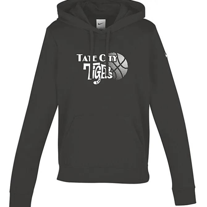 Nike Club Fleece Sleeve Swoosh Pullover Hoodie - Ladies' - Screen