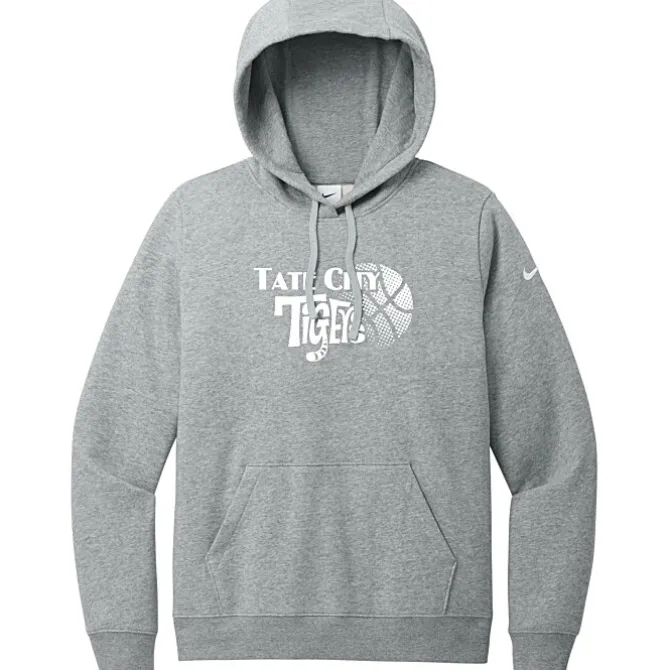 Nike Club Fleece Sleeve Swoosh Pullover Hoodie - Ladies' - Screen
