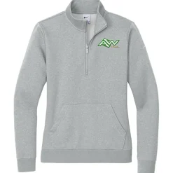 Nike Club Fleece Sleeve Swoosh 1/2-Zip Pullover - Ladies'