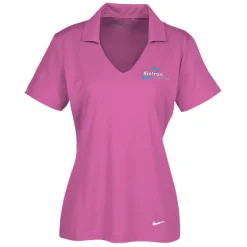 Nike Performance Vertical Mesh Polo - Ladies' - Embroidered - 24 hr