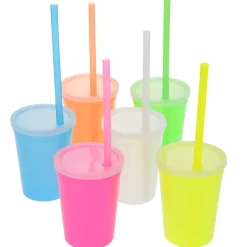 Nite Glow Stadium Cup with Straw - 11 oz. - 24 hr
