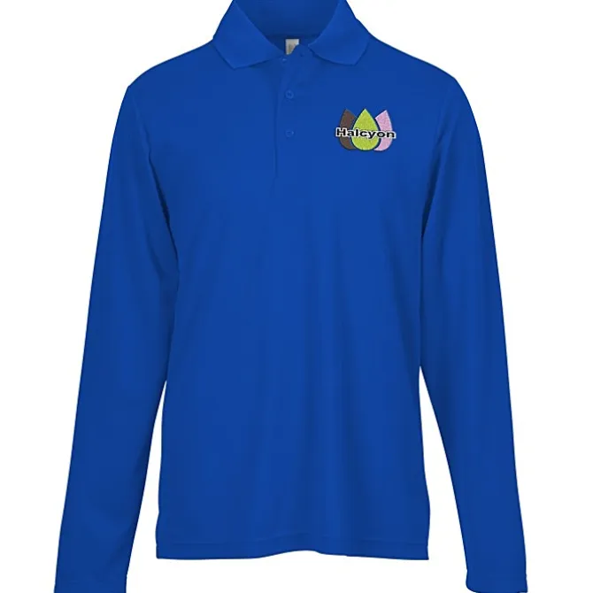 Nova Performance Long Sleeve Pique Polo - Men's