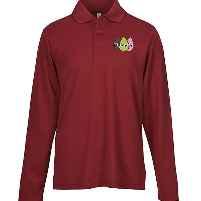 Nova Performance Long Sleeve Pique Polo - Men's