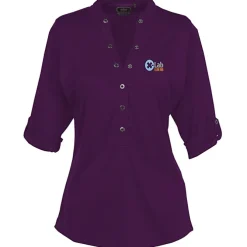 OGIO Poly Interlock Stay-Cool Henley - Ladies' - 24 hr