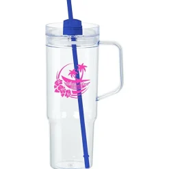 Oliver Acrylic Mug with Straw - 40 oz