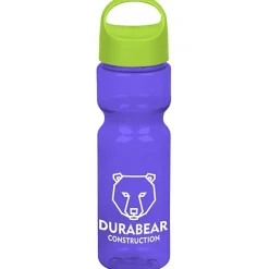 Olympian Bottle with Oval Crest Lid - 28 oz