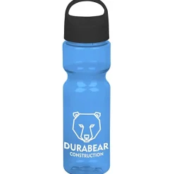 Olympian Bottle with Oval Crest Lid - 28 oz