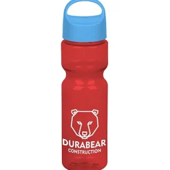 Olympian Bottle with Oval Crest Lid - 28 oz
