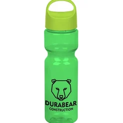 Olympian Bottle with Oval Crest Lid - 28 oz