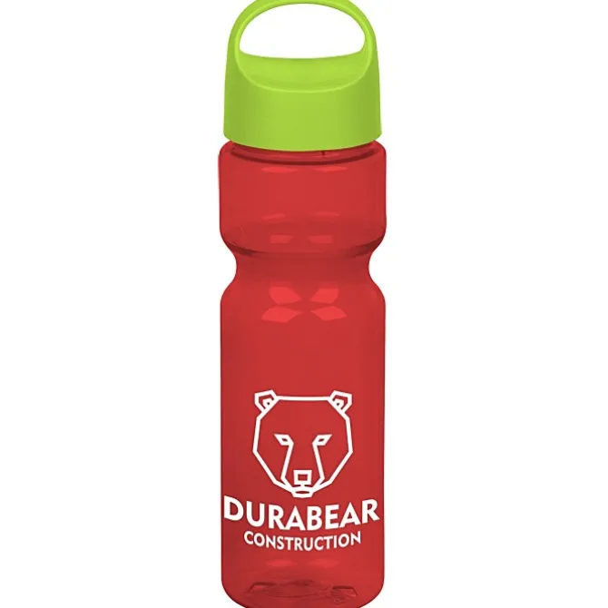 Olympian Bottle with Oval Crest Lid - 28 oz