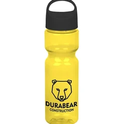 Olympian Bottle with Oval Crest Lid - 28 oz