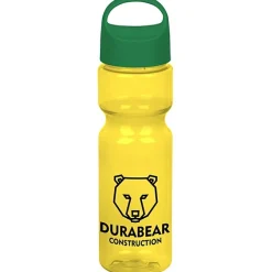 Olympian Bottle with Oval Crest Lid - 28 oz